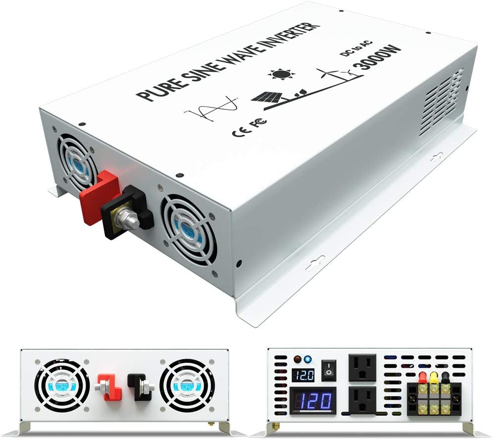 Inverter Pure Sine Wave 60Hz 120V 3000W - Inversor de potencia de onda sinusoidal