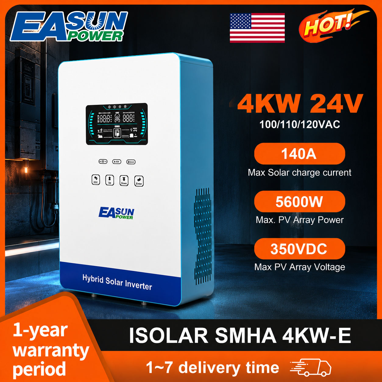 Inversor Solar EASUN POWER de  - Grid Tie Inverter Limiter 2000W reseña y precio