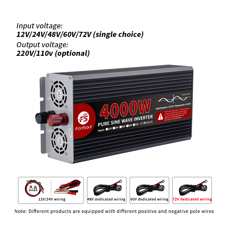 Inversor de onda sinusoidal pu - Pure Sine Wave Inverter 5000W 48V 220V reseña y precio